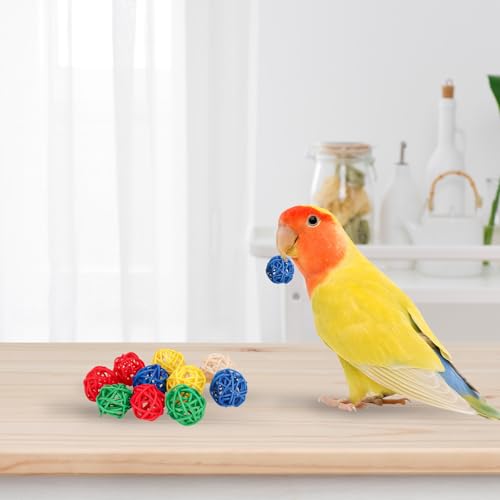 Image of 16pcs Bird Swing Set, Bird Toys for Parakeets Wood Suit Bird Cage Swing Parrot Swing Toys Natural Bird Toys Parakeets Cage Accessories Parts for Parrot Cockatiel Budgie Conure Mynah Lovebird