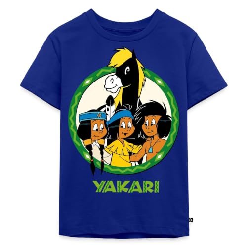 T-shirt enfant premium Yakari avec ses amis et Petit-Tonnerre
