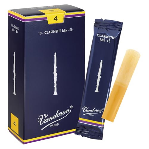 Vandoren CR114 Eb Clarinet Traditional Reeds Strength 4; Box of 10