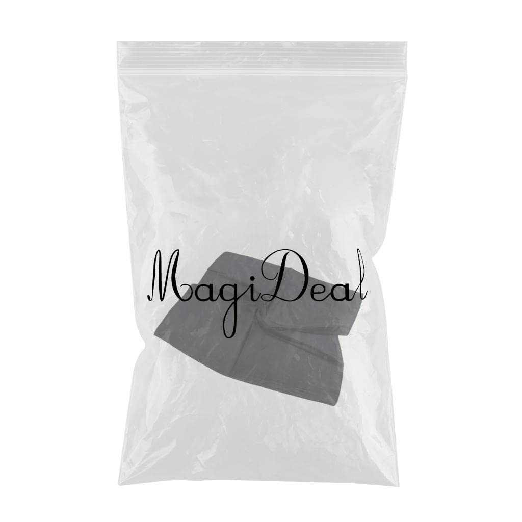 MERISHOPP Satin Silk Feel Formal Square Neck Scarf Head Hair Scarf Wrap Handkerchief Black-image-29