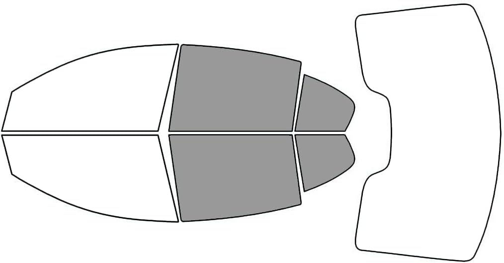 Rvinyl Window Tint Kit Compatible with Lincoln Mks 2009-2015 - Back Precut Kit - 50%