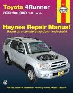 Haynes Toyota 4Runner, 2003 Thru 2009 Repair Manual (92079)