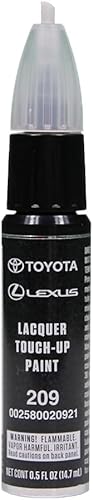 Pluma de pintura de retoque negro mica para Toyota 00258-00209-21 original (44 onzas líquidas, 13 mililitros)