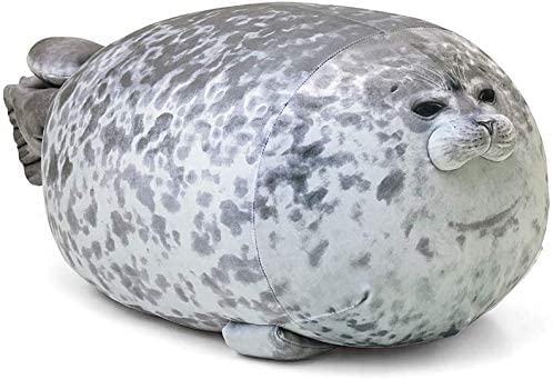 Seal Stuffed Animal, Chubby Blob Seal Pillow Ocean Animal Soft Fluffy Plush Toy, Cotton Stuffed Cushion Cute Plushie Pet for Kids(13 in) - 30cm