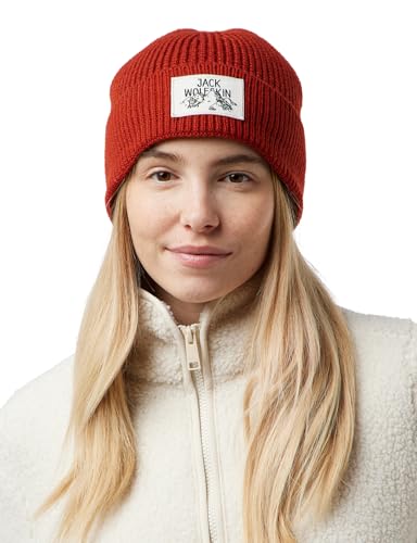 Jack Wolfskin Badge Beanie Bonnet Mixte en maille classique pour adulte
