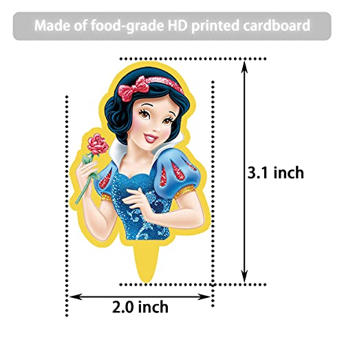 34 Decorations For Princess Cake Topper Cupcake Toppers Set Birthday Party Supplies Decor #TOP5