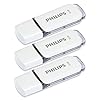 Pen Drive 32gb USB 2.0 Philips Snow Edition Grey FM32FD70E/00 chiavetta flash drive (32 GB) confezione da 3 pezzi