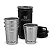 Stanley Adventure Nesting Schnapsgläser Set 59 ml / 2OZ Matte Black - Shotgläser aus Edelstahl - BPA-frei - Stapelbar und Platzsparend zu Verstauen - Spülmaschinenfest