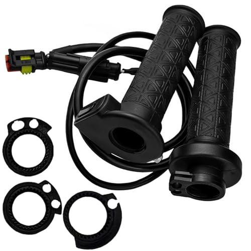 OAJABBGE 22 Mm 5-stufig Verstellbare Elektrisch Beheizte Motorradgriffe Gummimaterialien Komfortables Griffdesign Überhitzungsschutzfunktion Universelle Beheizte Griffe