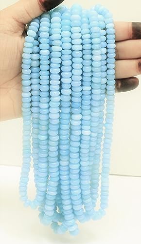 Perles opale bleu turquoise de fabrication bijoux bohèmes - 3
