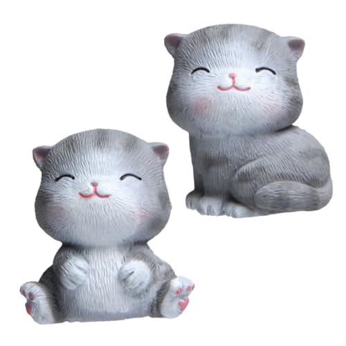Alipis 2 Piezas Imanes de Nevera Gato Adorable Decoración Cocina Magnéticos Diseño Cartoon para Hogar y Oficina