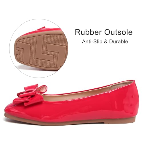 Image of Dear Time Women's Casual Foldable Ballet Flats Square Toe Ballerina Flats Shoes Comfortable