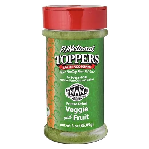 Northwest Naturals Freeze-Dried Veggie & Fruit Functional Topper - for Dogs & Cats - Healthy, Limited, Human Grade Ingredients, All Natural, Proudly Made in USA, 5 Oz (Pack of 1)