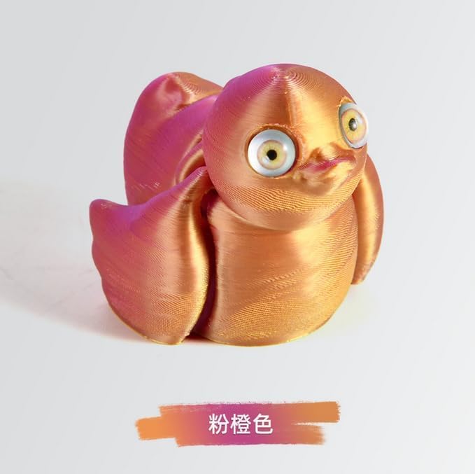 Miniatura 3 de 3D Printed Fish Figurines, Metallic Blue and Iridescent Colors, 2-Piece Set (Silk Gold)