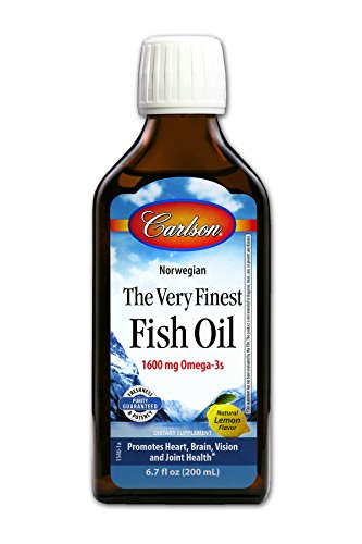Carlson Labs Very Finest Fish Oil Nutritional Supplement, Lemon, 6.7 Fluid Ounce Carlson Labs Very Finest Fish Oil Nutritional Supplement, Lemon, 6.7 Fluid Ounce