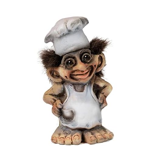 ORIGINAL NORWEGISCHE TROLLE * NyForm Troll mit Zertifikat 209 * kleiner Bäcker * 10cm, 840209