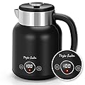 Taylor Swoden Asher - Bollitore elettrico inossidabile, 2200 W, 1,7 L, Bollitore elettrico con temperatura regolabile, 40-100°C, mantenimento in caldo di 1 ora, BPA FREE
