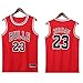 Produktbild DWER Herren Jordan # 23 Bulls Basketball Trikot, Retro Gym Weste Sport Top (S-4XL)-red-XXXXL