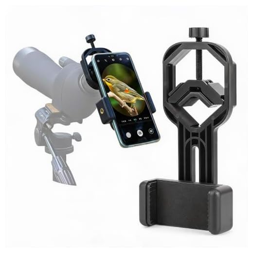 Universal Cell Phone Adapter Mount, 5cm-9cm Smartphone Clamp Mount Universal for Binocular Monocular Spotting Scope Astronomical Telescope Microscope