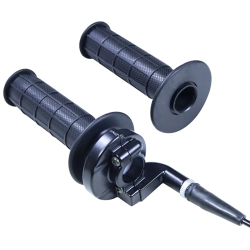 Image of 22mm Throttle Cable Grips Assembly for 110cc 125cc SSR Coolster Apollo CRF50 Roketa Pit Dirt Bike Coleman CT100U CC100X CT200U BT200X Motovox MBX10 MBX11 Baja Doodle Bug DB30 Mini Bike