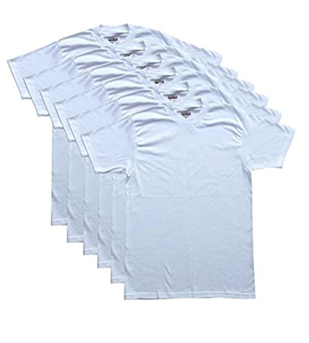 Kirkland Men's Crew Neck White T-Shirts (Pack Of 6) Small, White