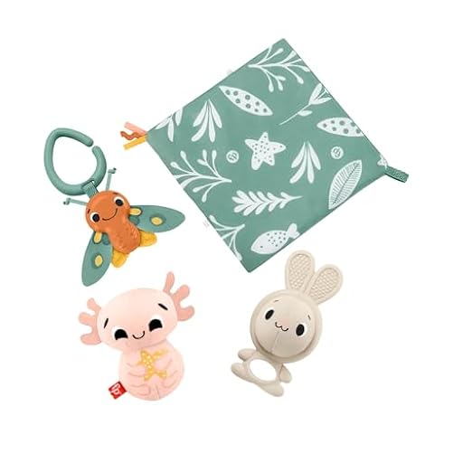 Fisher-Price Sensimals Set de regalo con mordedor conejito, peluche ajolote, polilla sonajero y paño de apego, juguetes para bebé recién nacido (Mattel HRB17) | Ya disponible en tu tienda friki favorita! En mundofriki.es! Fisher-Price Sensimals Set de regalo con mordedor conejito, peluche ajolote, polilla sonajero y paño de apego, juguetes para bebé recién nacido (Mattel HRB17) | Ya disponible en tu tienda friki favorita! En mundofriki.es!