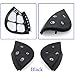 Goodithy 2PCS Steering Wheel Control Switch Button Cover, Multi-function Steering Accessories Caps Key Repair Kit Replacement For Mercedes Benz E G CLK CLS Class W211 W463 W209 W219 (Black)