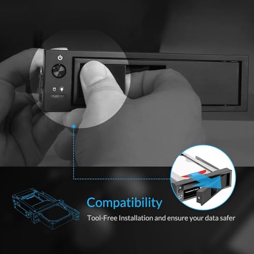 Disque dur SATA interne 3.5 rack mobile 5.25 adaptateur SSD 1106SS - 2