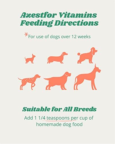 Azestfor Homemade Dog Food Supplement Dog Vitamins Made in USA Add to Holistic Whole Food Diets Raw BARF All Breeds Puppy Adult 16oz Powder 6 Azestfor Homemade Dog Food Supplement Dog Vitamins Made in USA Add to Holistic Whole Food Diets Raw BARF All Breeds Puppy Adult 16oz Powder