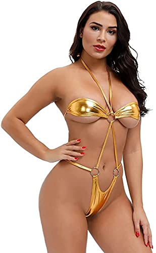 Micro One piece Swimsuit Bikini Thong Monokini Swimwear Sexy Women Teddy Lingerie3