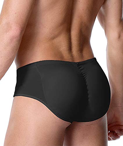 Dolovey SS227BK-M-US3 Men Butt Lifter Shapewear Boxer Padded Briefs Hip Enhancing Shaper Underwear cover