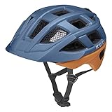 KED Unisex Jugend Kailu Fahrradhelm, deep Blue Cinnamon matt, M (53-59cm)