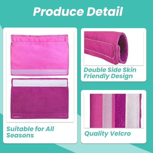 Image of NATAKU 8Pack Satin Strap Covers, Breathable Silk Strap Cushions for Mask Strap Headgear,Universal and Reusable Fleece Strap Comfort Pad, C Papa Accessories & Supplies for Reducing Red Mark(Rose +Pink)