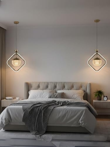 Image of BrightLyt LED Hanging Lights for Living Room /Bedside, Pendant Lights for Ceiling of Kitchen Island, Hanging Lights for Home Decoration /Dining Area /Cafe (Pack of 1) (HL56A)