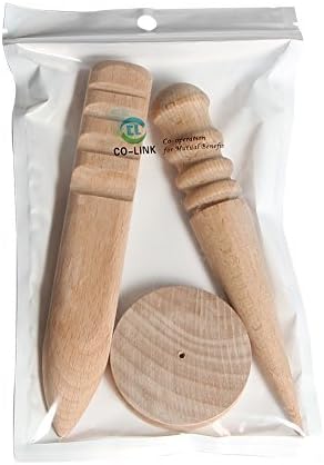 New Leather craft Edge Slicker Round Multi-Size Wood Burnisher 3 Models For Leather Working