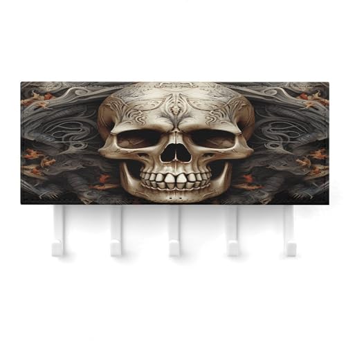 Estante de pared de granja decorativo para organizar la entrada y las llaves 7