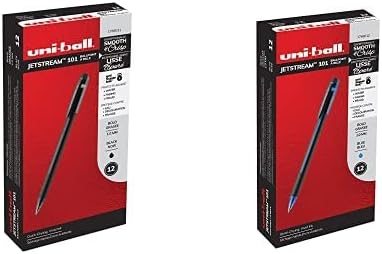 uni-ball Jetstream 101 Ballpoint Pens Medium Point, 1.0mm, Black, 12 Pack Jetstream 101 Ballpoint Pens Medium Point, 1.0mm, Blue, 12 Pack