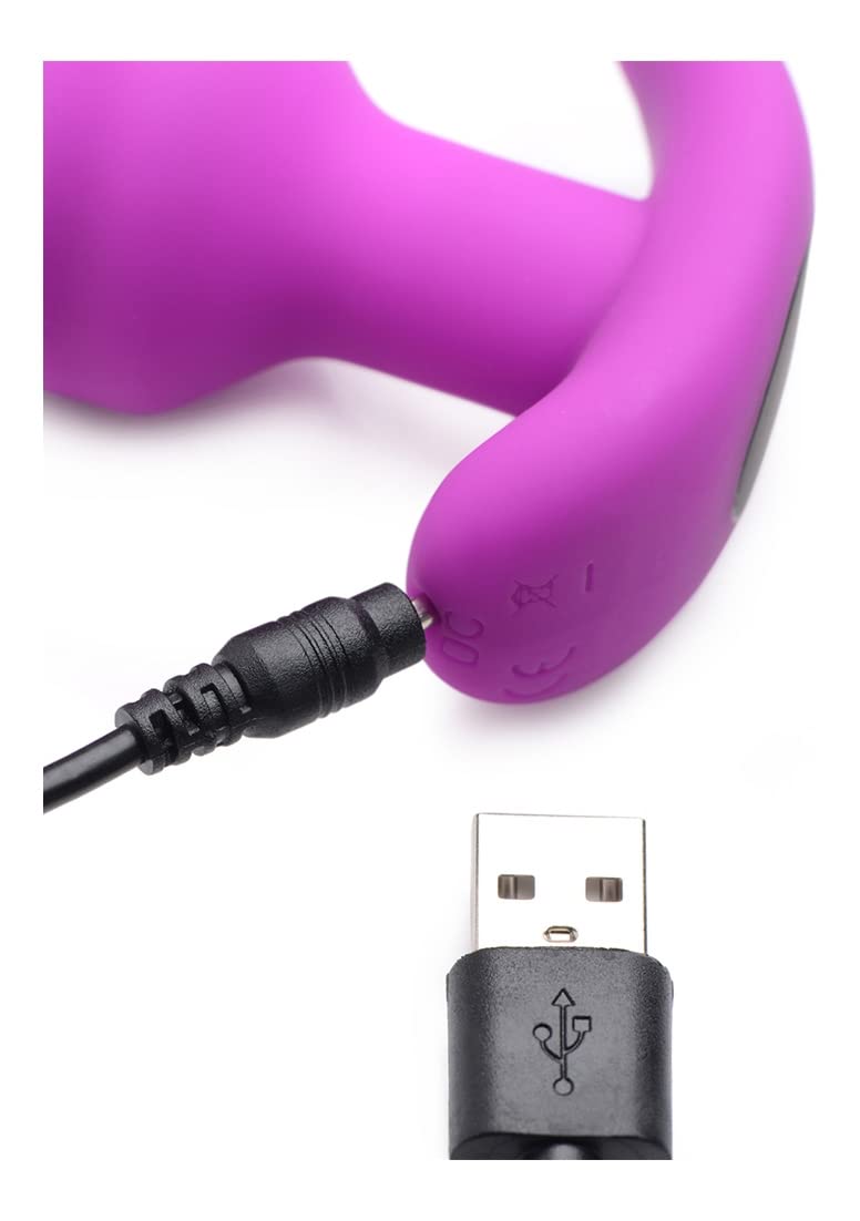 Amazon.com: Bang Bang Remote Control 21X Vibrating Silicone Swirl Butt Plug  - Purple : Health & Household