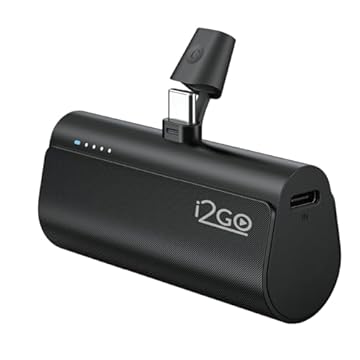 I2GO, Carregador Portátil (Power Bank), Pocket, 5000mAh, Não Necessita Cabos, Modelo USB-C