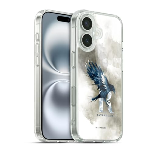 Image of Head Case Designs Officially Licensed Harry Potter Ravenclaw Deathly Hallows XVI Gel Case [Military Grade Protection] Compatible with Apple iPhone 16 and Compatible with MagSafe
