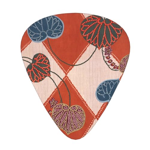 Amazon | ギターピック 和柄 和風 花柄 ギターぴっく エレキギター