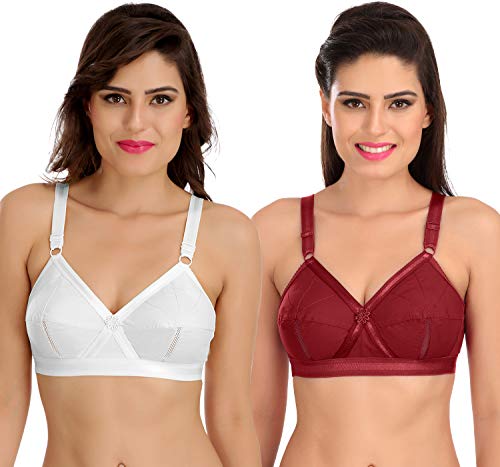 Image of SONA Perfecto Plus Size Cotton Bra for Woman Full Coverage Pack of 1
