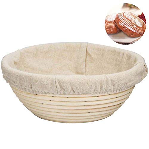 AGAWA Bread Banneton Proofing Basket, Rattan Baking Bowl Dough Gifts for Bakers,Proving Baskets