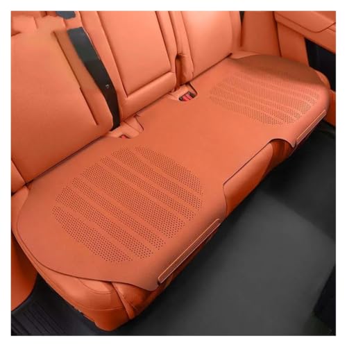 Couverture siège voiture universelle cuir orange pour arrière SUV