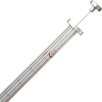 10l Glass Micro Syringe Microliter Trace Injector With Flat Needle Tip Lab Glassware (10u)