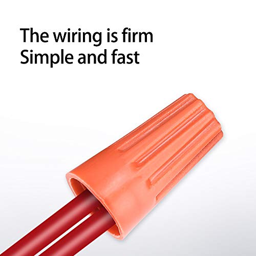 image for Vrupin 240 Pcs wire nuts Assortment,with Spring Insert Wire Nuts Caps 