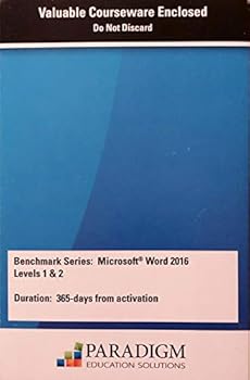 Printed Access Code BENCHMARK:MS.WORD 2016,LVL.1+2-EBK.ACC. Book
