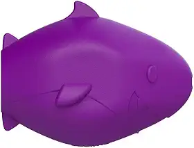 Amicus Brinquedo De Borracha Fun Toys Fundo Do Mar Para Enriquecimento Ambiental Dos Cães Tubarao Roxo M/G