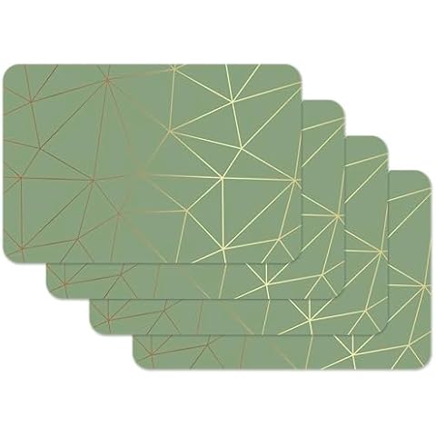 Sets de Table Venilia Polygon Vert Menthe Cover