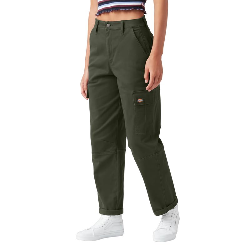 Dickies Women's Cropped Cargo Pant, Olive Green, 25 : Amazon.sg: Fashion